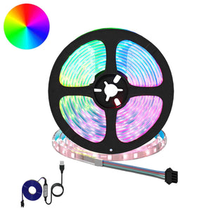 Vidaxl led-strip 2 pcs zwart en transparant 4700 mm koper en kunststof