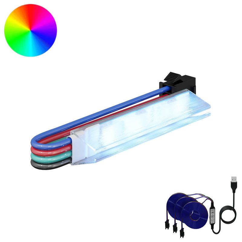Afbeelding laden in galerijviewer, Vidaxl led-strip 2 pcs zwart en multikleur 1745 mm koper en kunststof
