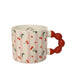 Decoris mok kersen porselein 13,8x9,1x8cm 340ml