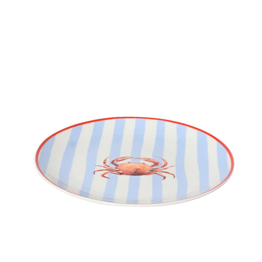 Decoris ontbijtbord krab porselein ã˜19,4xh2cm