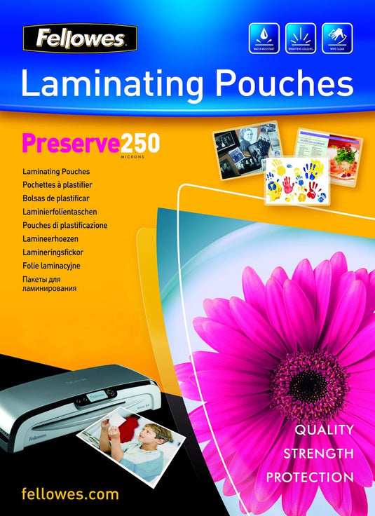 Lamineerhoezen fellowes 54018 250 micron glanzend