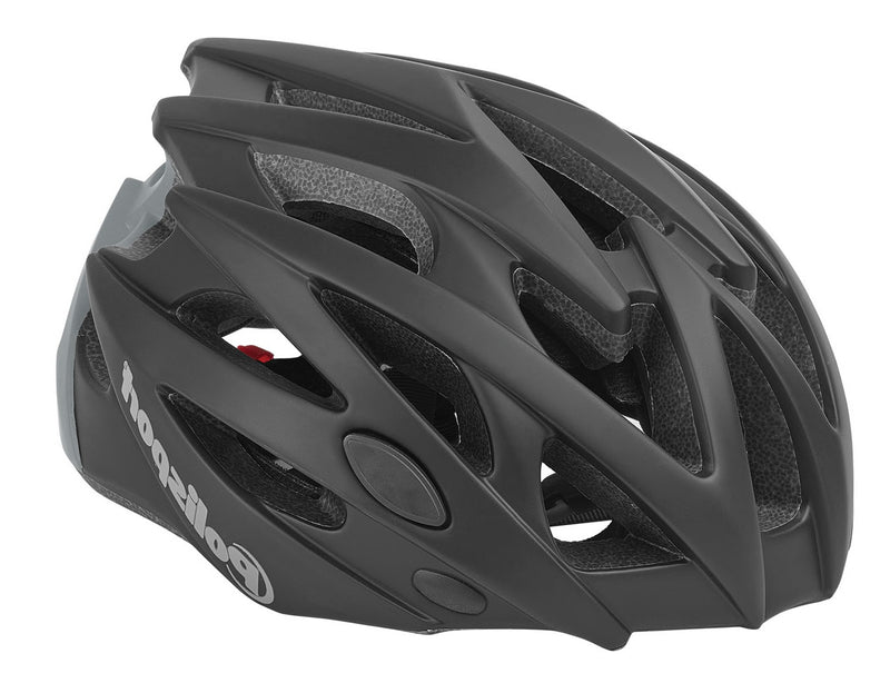 Afbeelding laden in galerijviewer, Polisport twig fietshelm l 58-61cm zwart grijs
