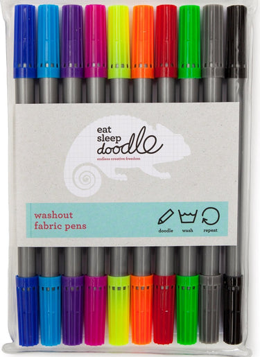 Eatsleepdoodle uitwasbare kleur stiften – set van 10