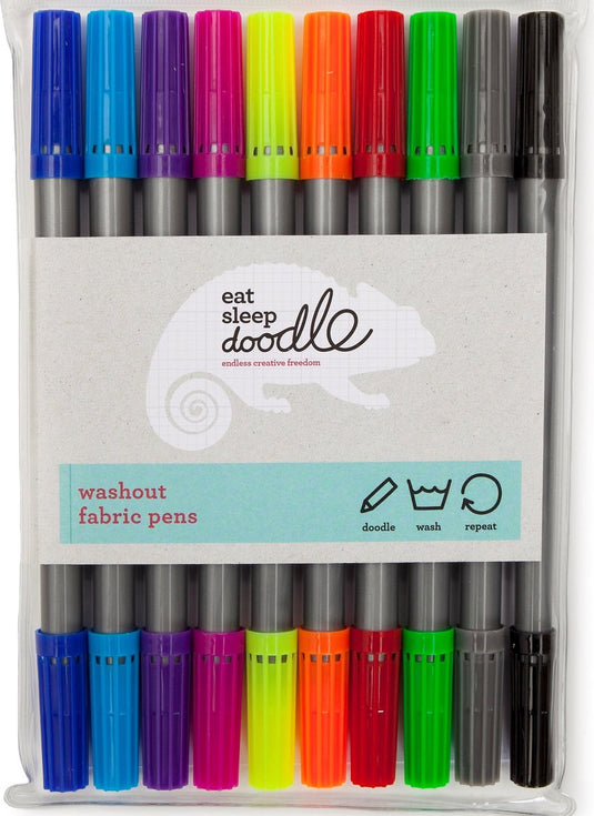 Eatsleepdoodle uitwasbare kleur stiften – set van 10