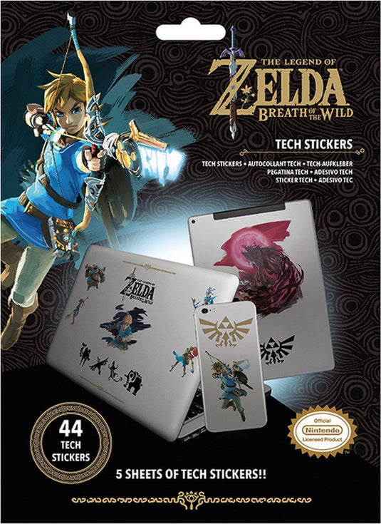 Pyramid international the legend of zelda breath of the wild - tech sticker pack