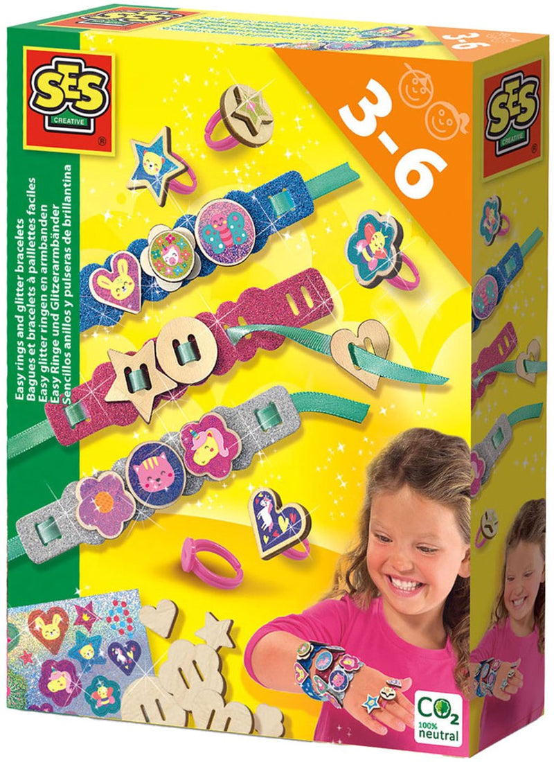 Afbeelding laden in galerijviewer, Ses easy glitter ringen en armbanden
