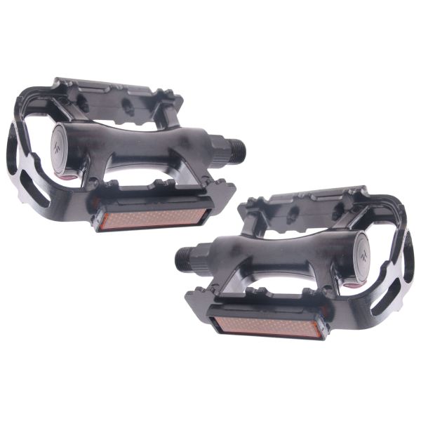 Afbeelding laden in galerijviewer, Edge pedaalset mtb trekking luxe aluminium - zwart
