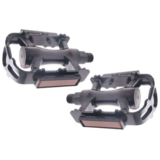 Edge pedaalset mtb trekking luxe aluminium - zwart