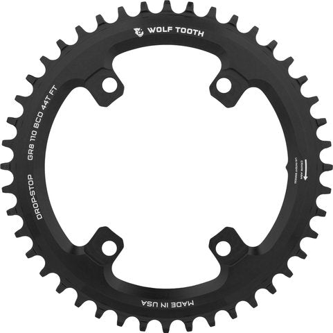 Wolf tooth components 110 bcd asymmetric 4-arm chainring for shimano grx