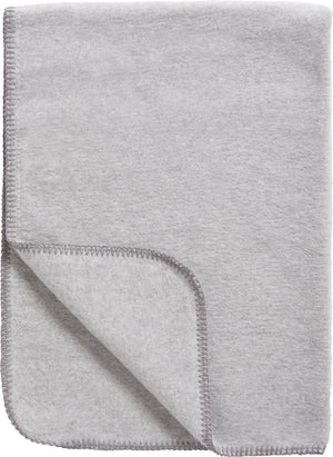 Meyco baby uni wiegdeken - geweven - grey melange - 75x100cm - 1.0 tog