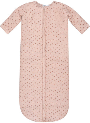 Snoozebaby baby slaapzak winter 6-14 mnd - winterslaapzak biologisch katoen - tog 2.0 cherry pink - roze -