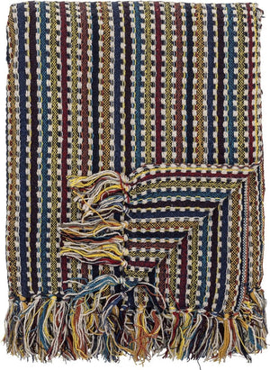 Bloomingville plaid lazzario blauw 160x130cm