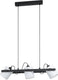 Eglo hornwood 1 hanglamp - e27 - 78 cm - zwart wit