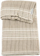 Meyco baby stripe jacquard ledikant deken - pre-washed hydrofiel - sand - 100x150cm - 1.5 tog