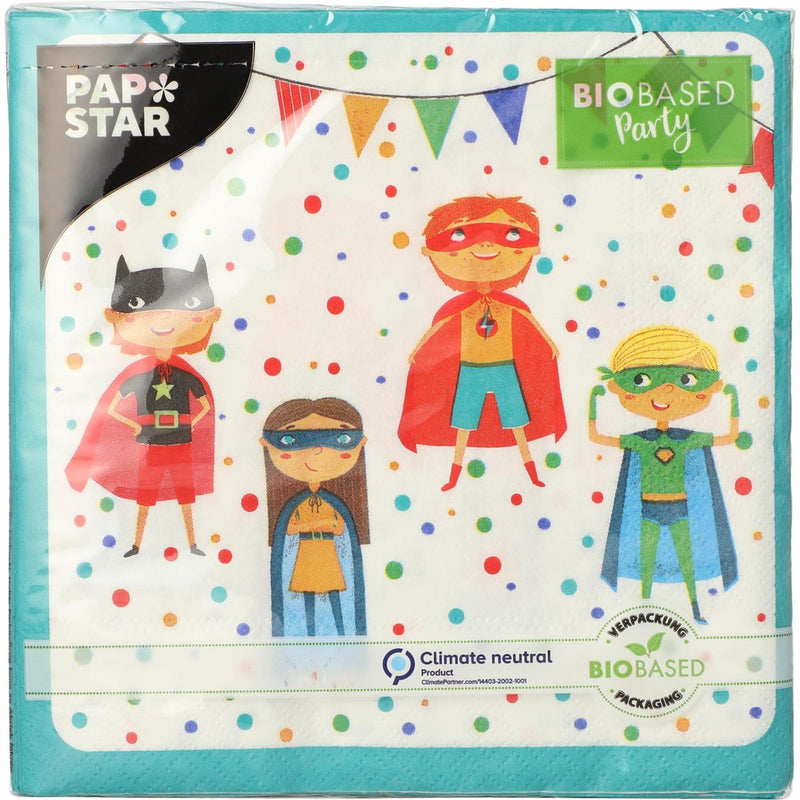 Afbeelding laden in galerijviewer, Papstar set a 20 servetten superhero 3-laags 33x33cm
