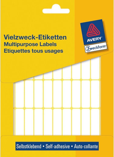 Avery huismerk 3320 handmatige etiket 32x10mm wit
