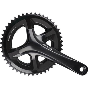 Shimano crankstel 2 x 11 speed road fc-rs510 - 170 50-34t met holle as - zwart