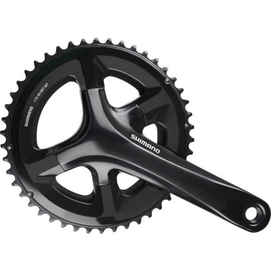 Shimano crankstel 2 x 11 speed road fc-rs510 - 170 50-34t met holle as - zwart