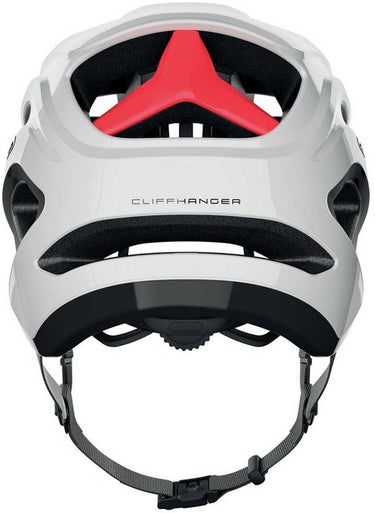 Abus fietshelm cliffhanger mips shiny white l - 57-61 cm - wit - geschikt voor gebruik op mountainbikes - 390 g