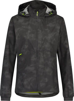 Agu commuter reflection - regenjas - dames - waterdichte fietsjas - reflecterend - poray 10.000 - met ventilatie - zwart - m
