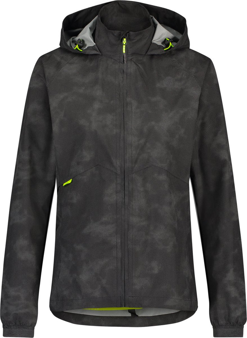 Afbeelding laden in galerijviewer, Agu compact regenjas commuter dames reflectie zwart
