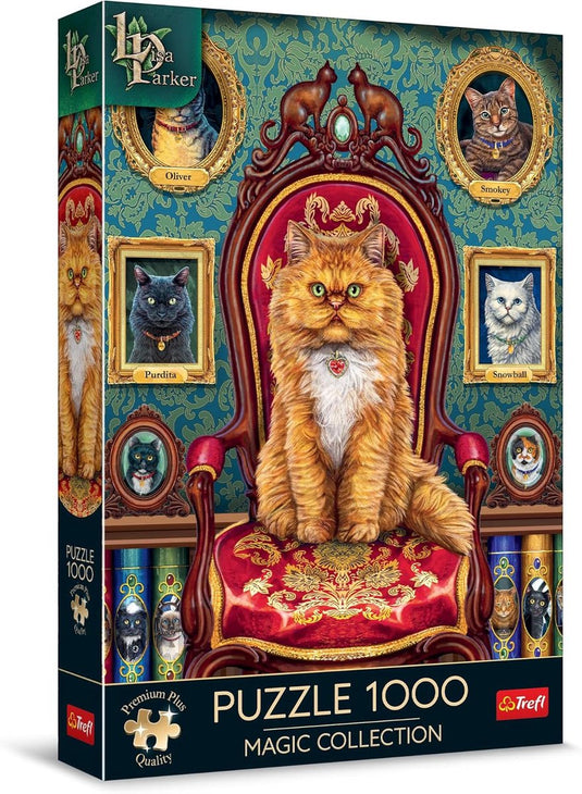 Trefl magic collectie kattenmotief legpuzzel - 1000 stukjes - vanaf 12 jaar