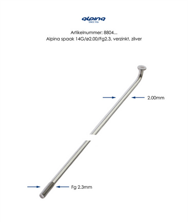 Buzaglo alpina spaak 14x258