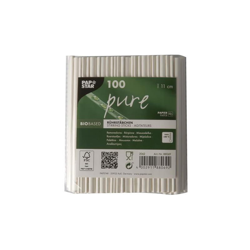 Afbeelding laden in galerijviewer, Roerstaafjes papstar 88069 wit
