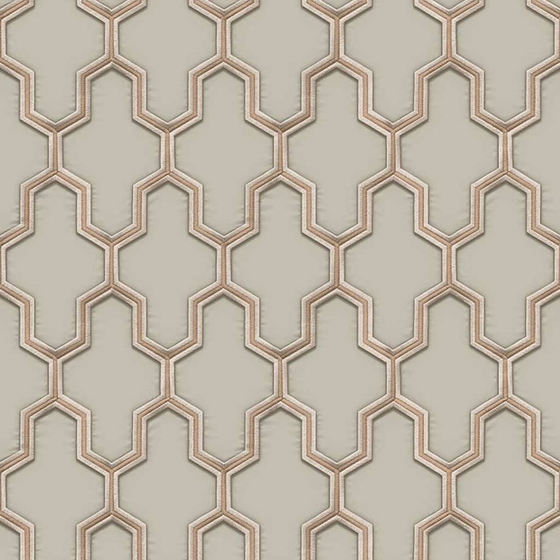 Afbeelding laden in galerijviewer, Dutch wallcoverings behang geometric goudkleurig en groen
