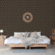 Dutch wallcoverings behang geometric zwart en goudkleurig