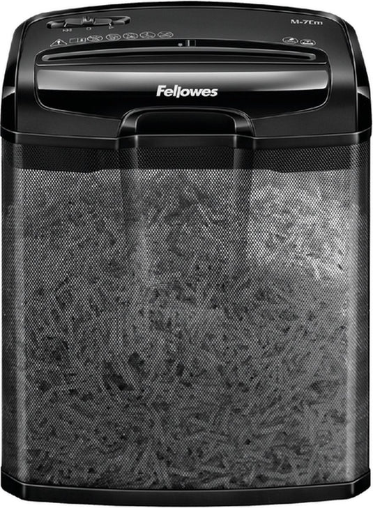 Fellowes papierversnipperaar m-7cm zwart 13l