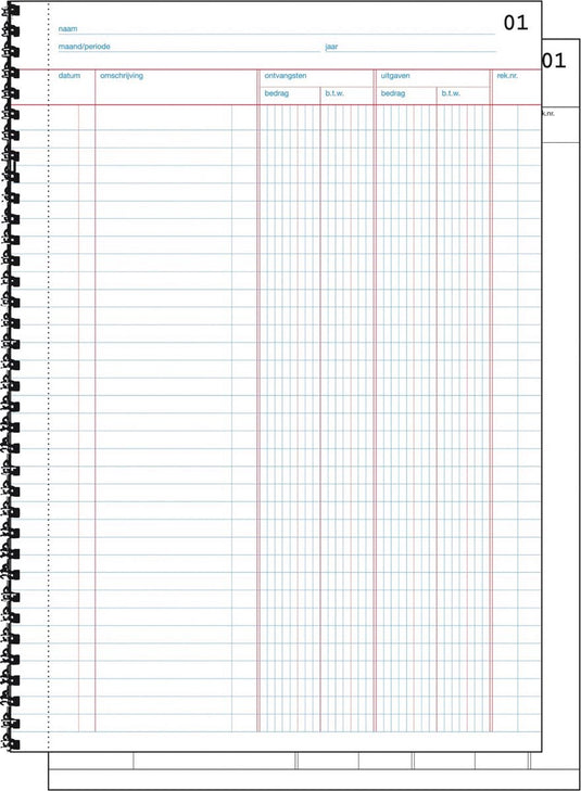 Sigel doorschrijfkasboek - expres - a4 - 2x50 vel - met btw kolom - si-30225
