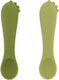 Trixie | eerste babylepels 2-pack - mr. dino - zachte siliconen - gemakkelijke grip - 4m+