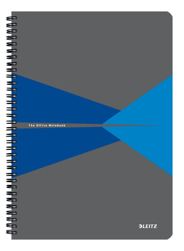 Leitz office notitieboek a4 gelijnd - met pp omslag - 80 grams papier - blauw