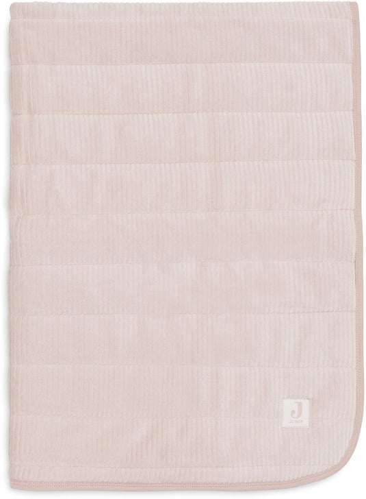 Jollein baby deken wieg - 75x100cm - velvet rib - wild rose