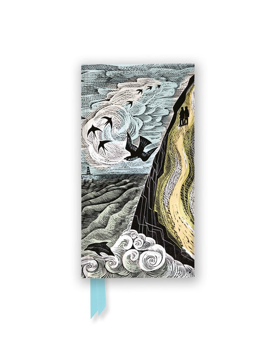 Flame tree angela harding: cornish path (foiled slimline journal)