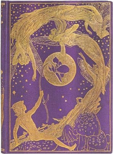 Paperblanks lang’s fairy books violet fairy midi - gelinieerd