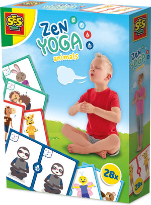 Ses creative zen yoga animals - 28 kaarten met ademhalingsoefeningen - vanaf 3 jaar - kinderyoga - schoencadeautjes sinterklaas