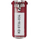 Sleutellabel durable rood 6 stuks