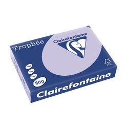 Gekleurd papier clairefontaine a4 80 g m² lichtpaars 500 vellen
