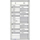 Aanwezigheidsbord 20 personen legamaster 12x2cm 26x54cm