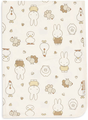 Jollein baby deken wieg - 75x100cm - jersey - miffy family farm