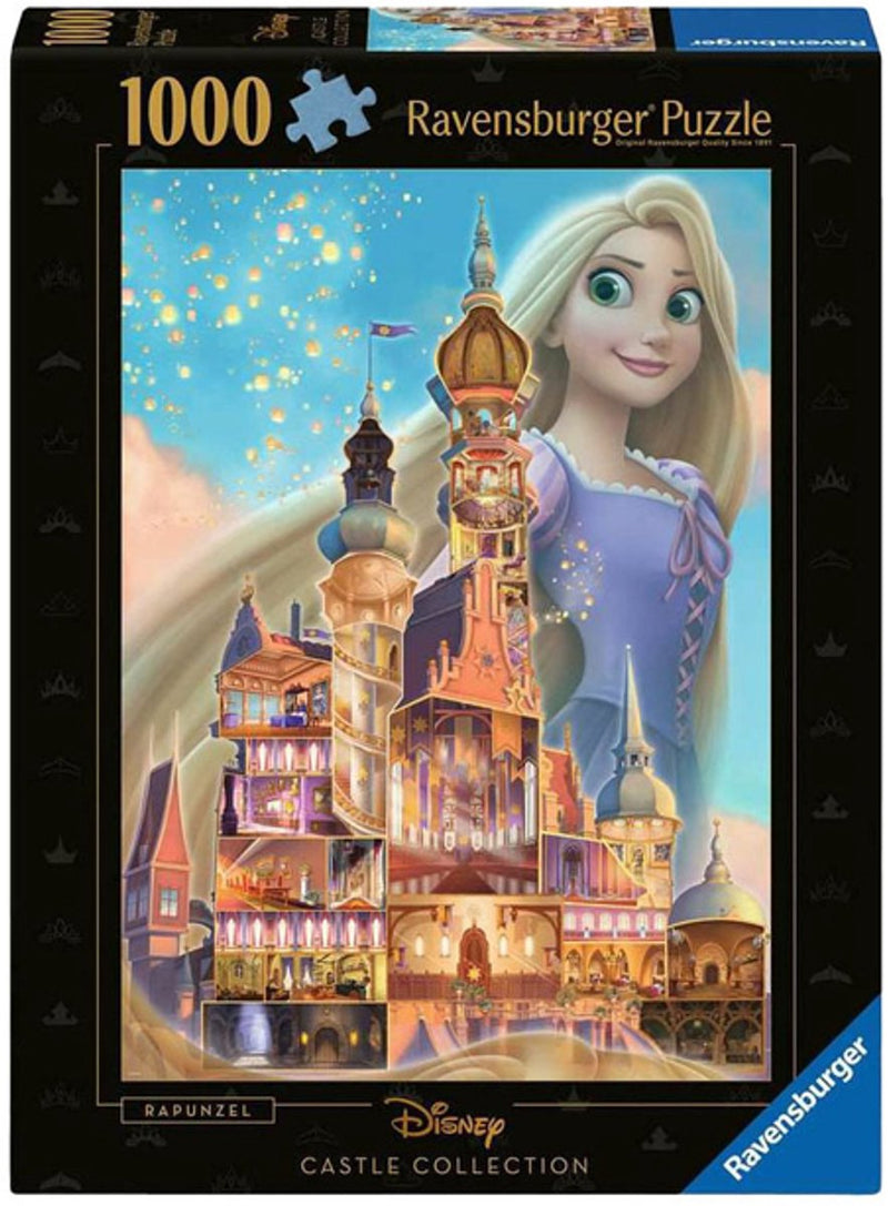 Afbeelding laden in galerijviewer, Ravensburger puzzel disney castles rapunzel - 1000 stukjes legpuzzel.
