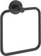 Wenko handdoekring bosio rvs zwart mat 16x18cm - handdoekhouder