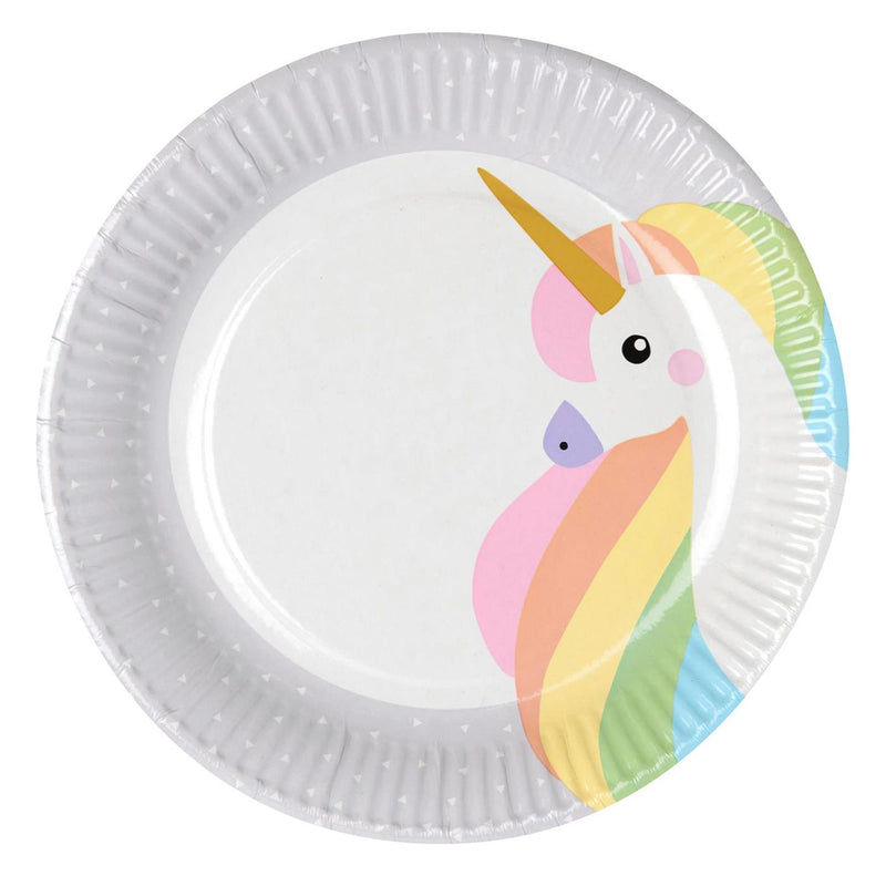 Afbeelding laden in galerijviewer, Papstar set a 10 borden unicorn karton ã˜23cm
