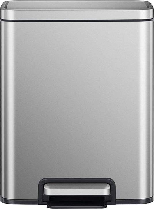 Eko - madison pedaalemmer 12 liter - stainless steel plastic - misty mat rvs - prullenbak