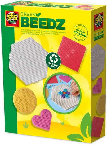 Ses green beedz - strijkkralen legborden, 4st.