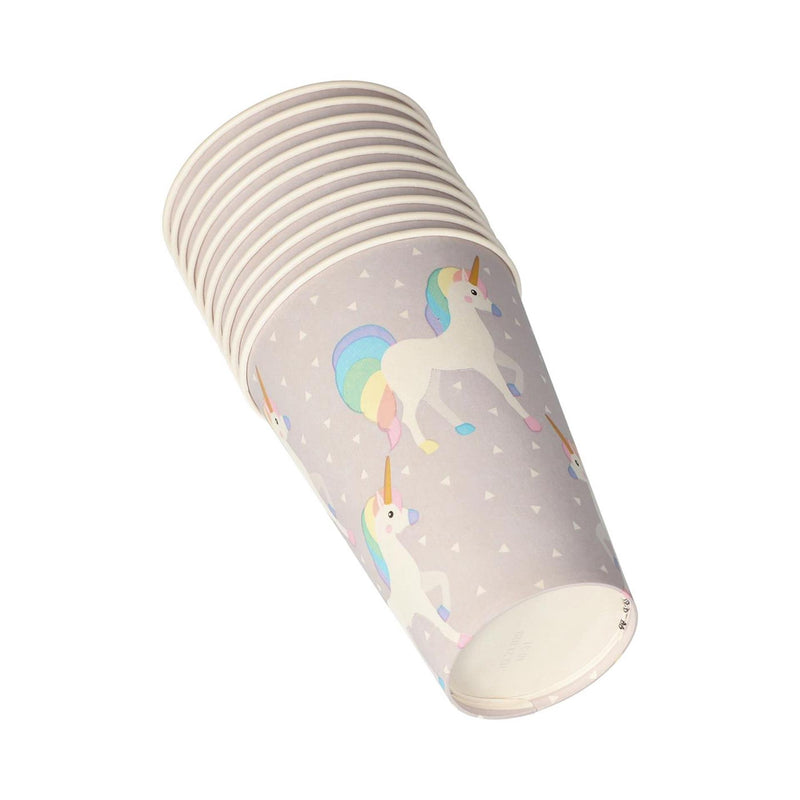Afbeelding laden in galerijviewer, Papstar set a 10 drinkbekers unicorn karton 0,2l ã˜7x9,7cm
