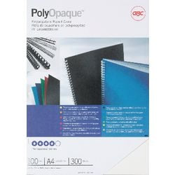 Inbindkaft polyopaque gbc pp 300 micron wit