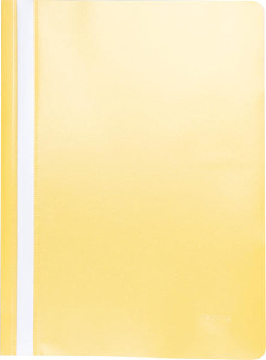 Pergamy snelhechtmap, ft a4, pp, pak van 25 stuks, geel